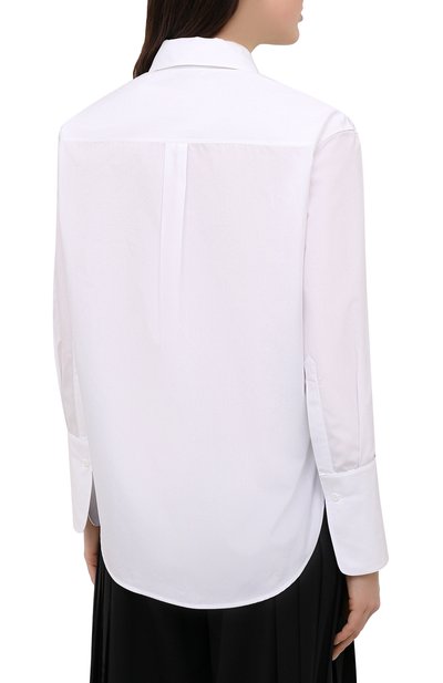 Хлопковая рубашка ALEXANDER MCQUEEN белого цвета по цене 59050 руб., арт. 584781/QAAAD, фото 4 Хлопковая рубашка ALEXANDER MCQUEEN, арт. 584781/QAAAD, фото 4