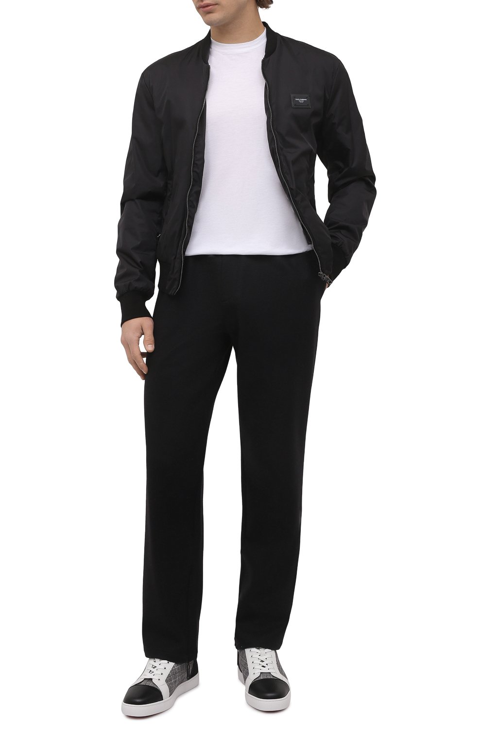 Комбинированные кеды louis junior orlato CHRISTIAN LOUBOUTIN, арт. 1220382/L0UIS JUNI0R 0RLAT0 FLAT, фото 2