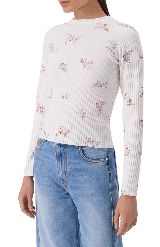 Пуловер из вискозы MSGM 4041MDM209/267290 Белый  4041MDM209/267290 Фото 3