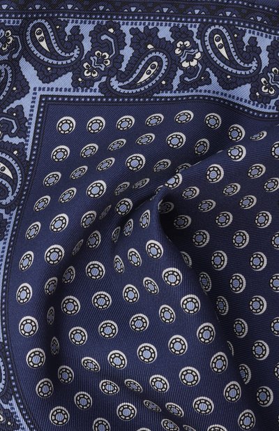 Шелковый платок BRIONI синего цвета по цене 22550 руб., арт. 071000/PD415, фото 2 Шелковый платок BRIONI, арт. 071000/PD415, фото 2