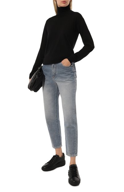 Кожаные кеды diamond light maxi JIMMY CHOO, арт. DIAM0ND LIGHT MAXI/F/RXN, фото 2