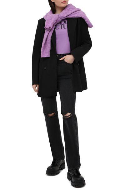 Хлопковая футболка VERSACE JEANS COUTURE, арт. B2HWA7TA-WDP608 L0G0 PLAS/30454, фото 2