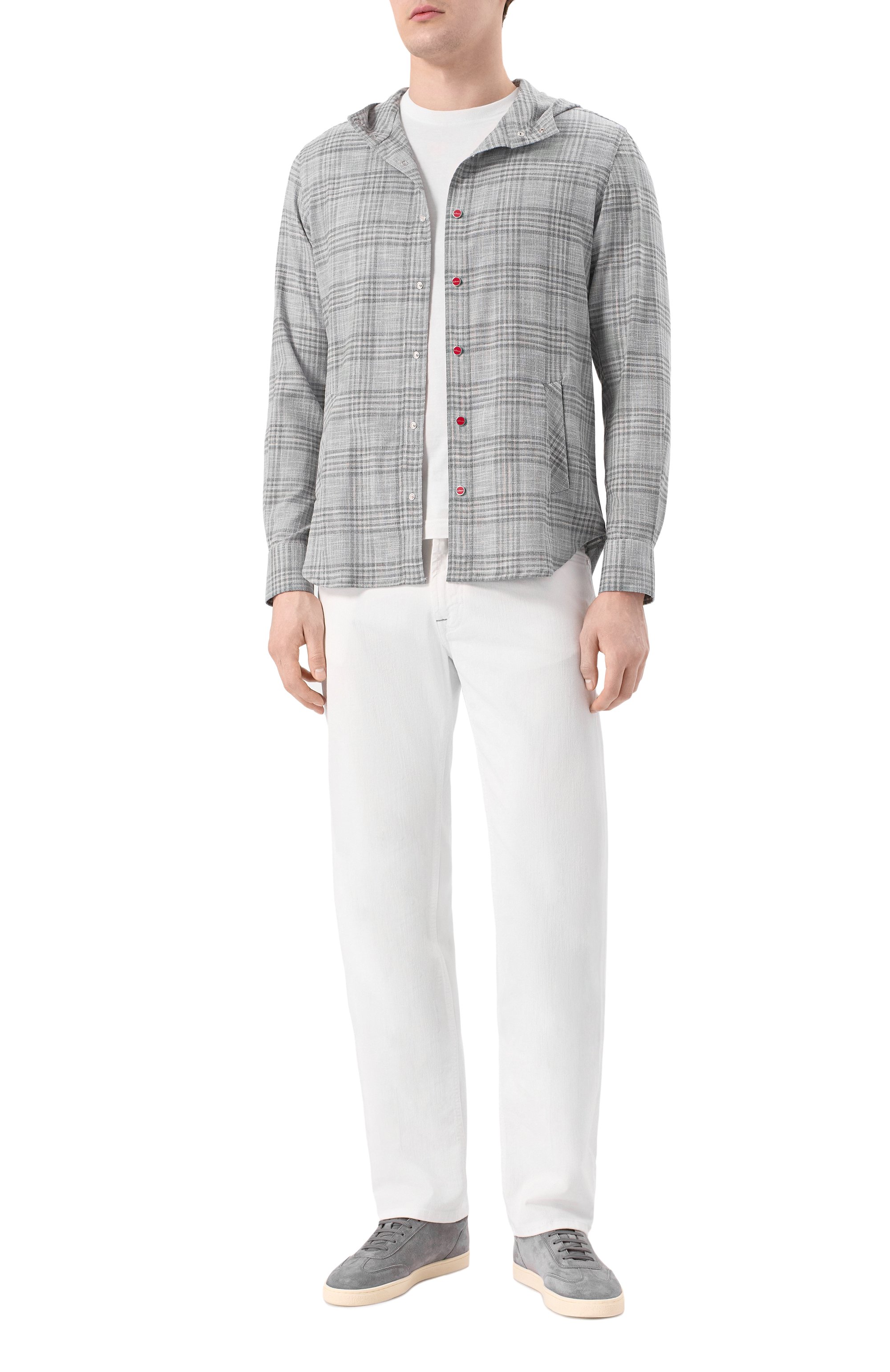 Рубашка из шерсти и шелка KITON, арт. UMCMARK0617E20, фото 2