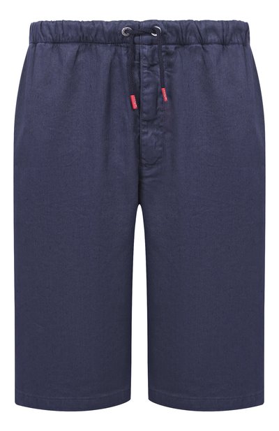 Мужские шорты изо льна и хлопка KITON, арт. UPR004LK0603H