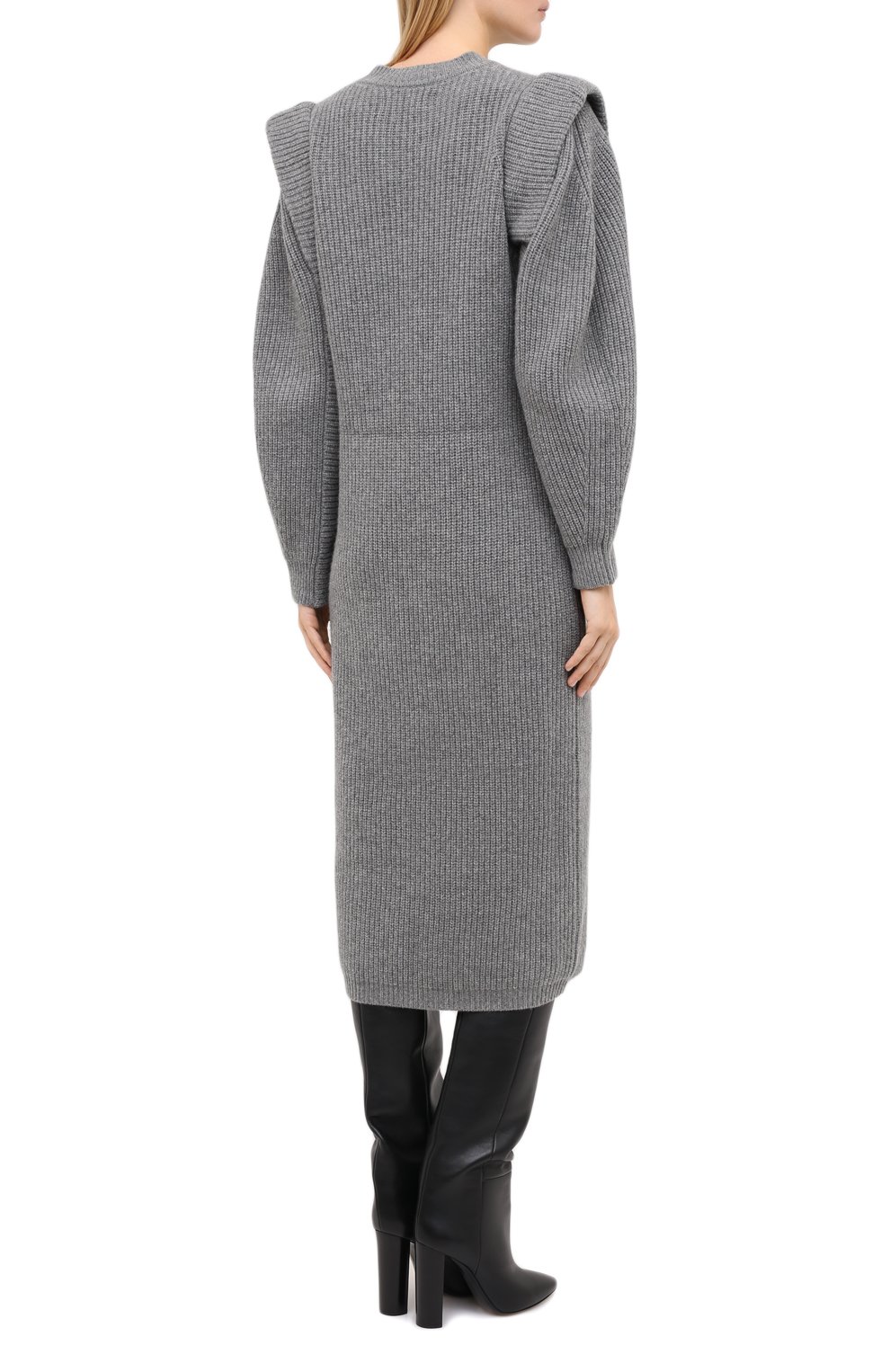 Платье из кашемира и шерсти ISABEL MARANT, арт. R01806-20A038I/BEA, фото 4