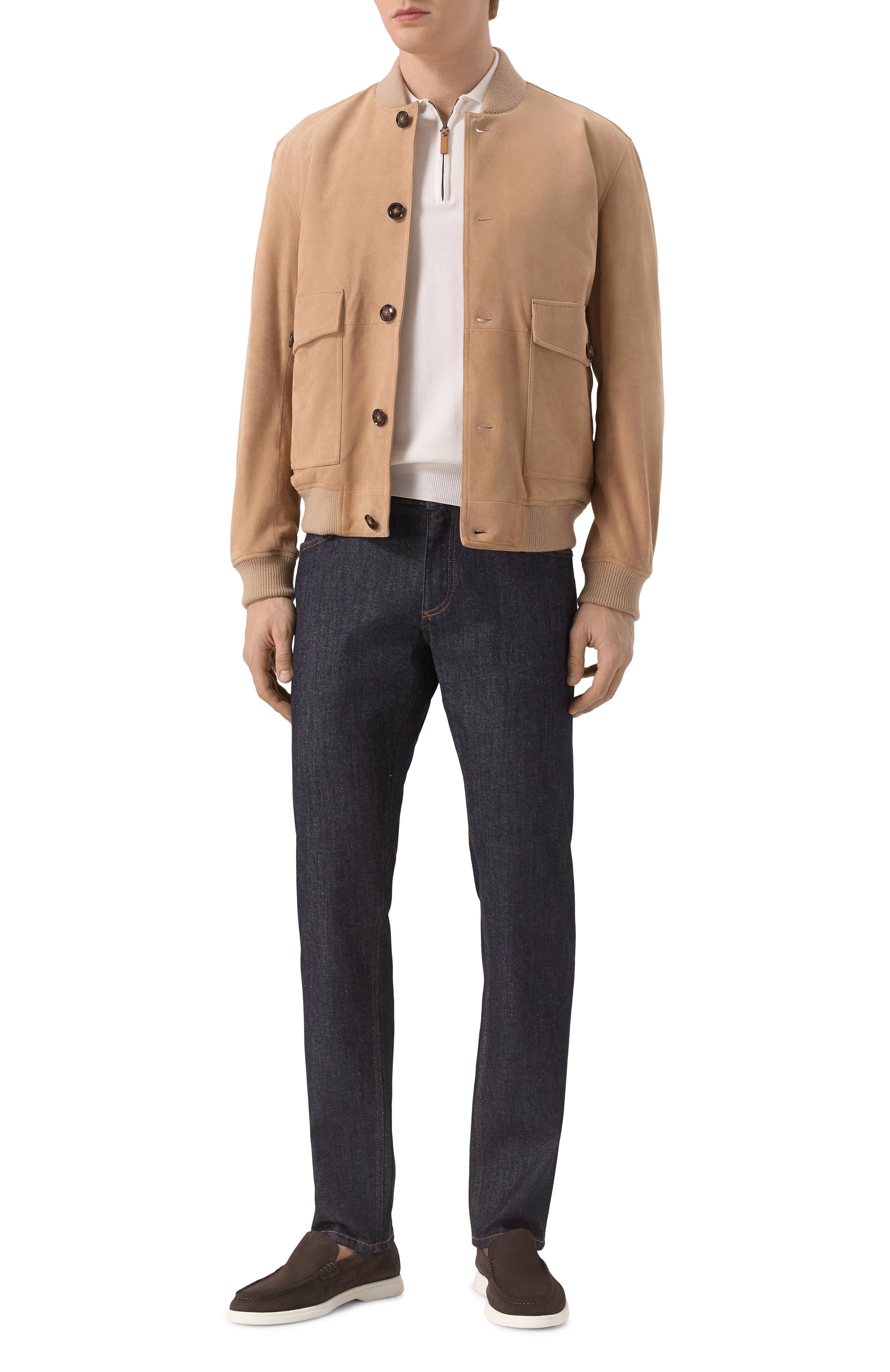 Замшевый бомбер BOSS, арт. 50531146, фото 2