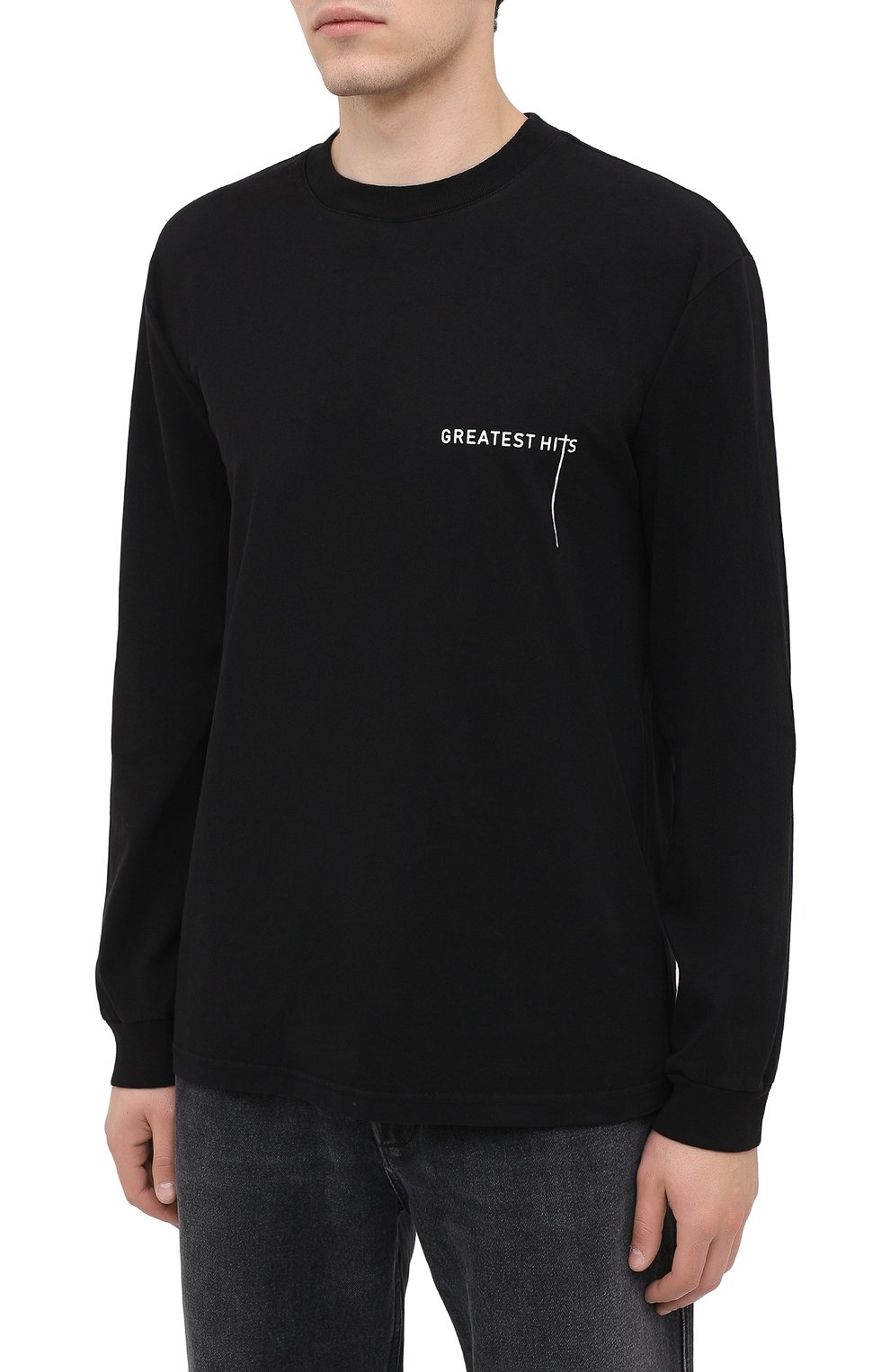 Хлопковый лонгслив RTA, арт. MF094-49BLK1, фото 3