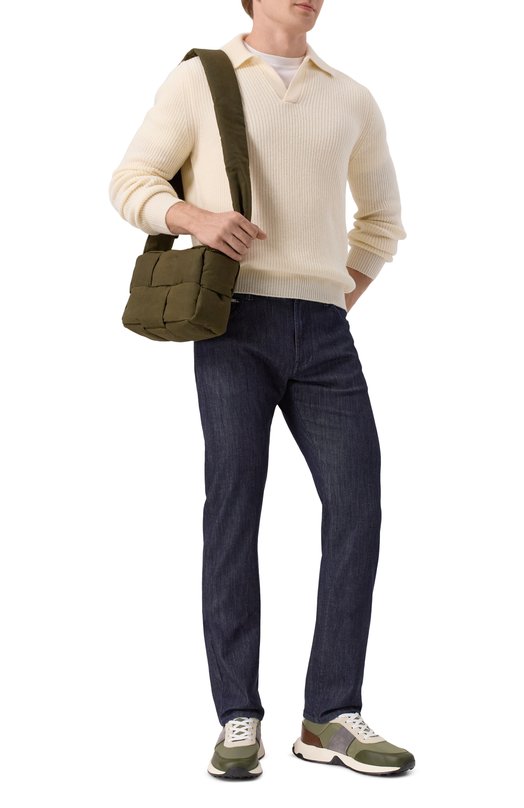 Комбинированные кроссовки Tod’s XXM63K0GT70U4I Хаки  XXM63K0GT70U4I Фото 2