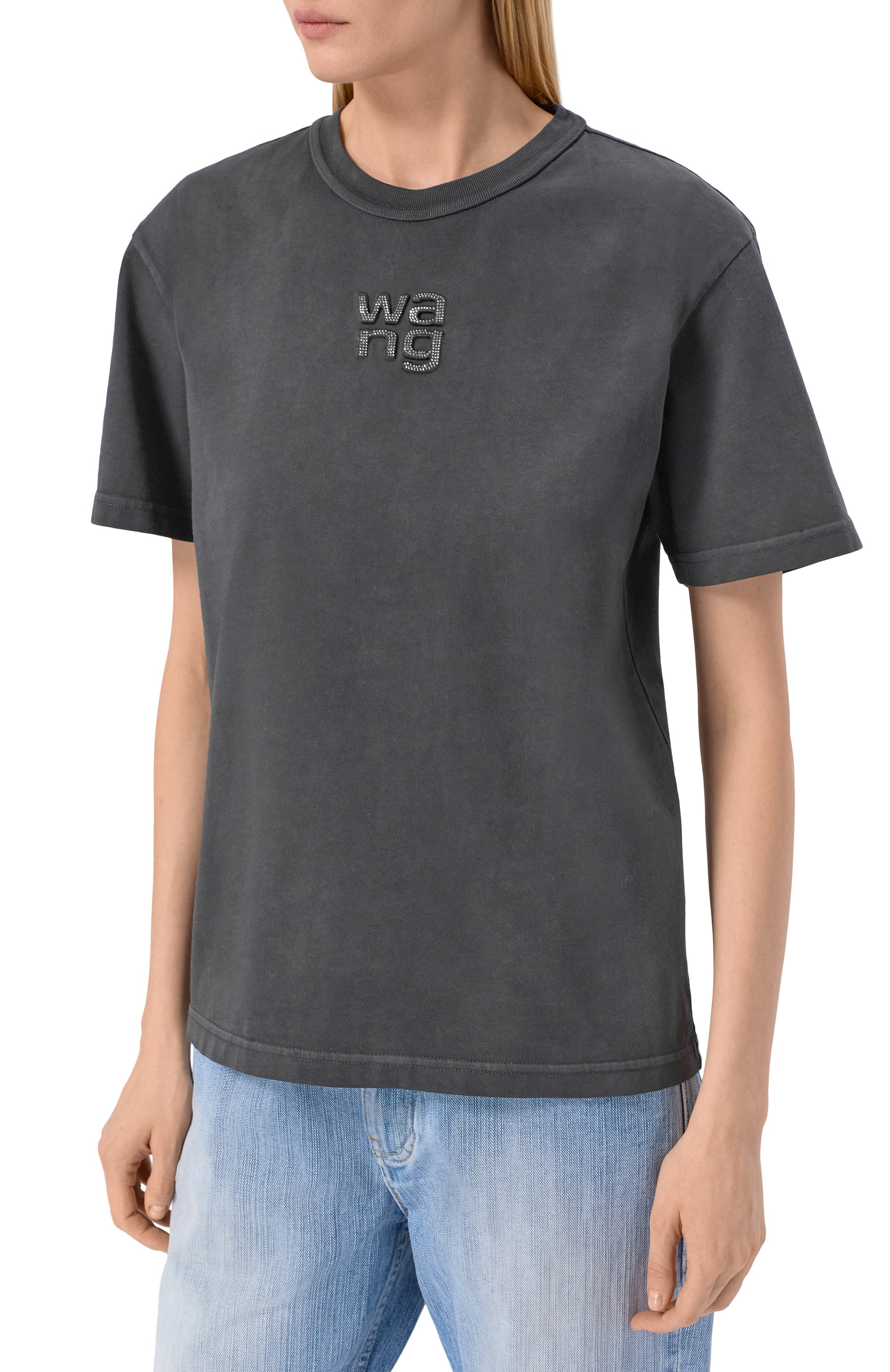 Хлопковая футболка ALEXANDERWANG.T, арт. 4CC1261220, фото 3