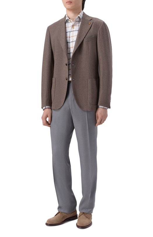 Шерстяные брюки Kiton UPNFCK0626G Серый  UPNFCK0626G Фото 2