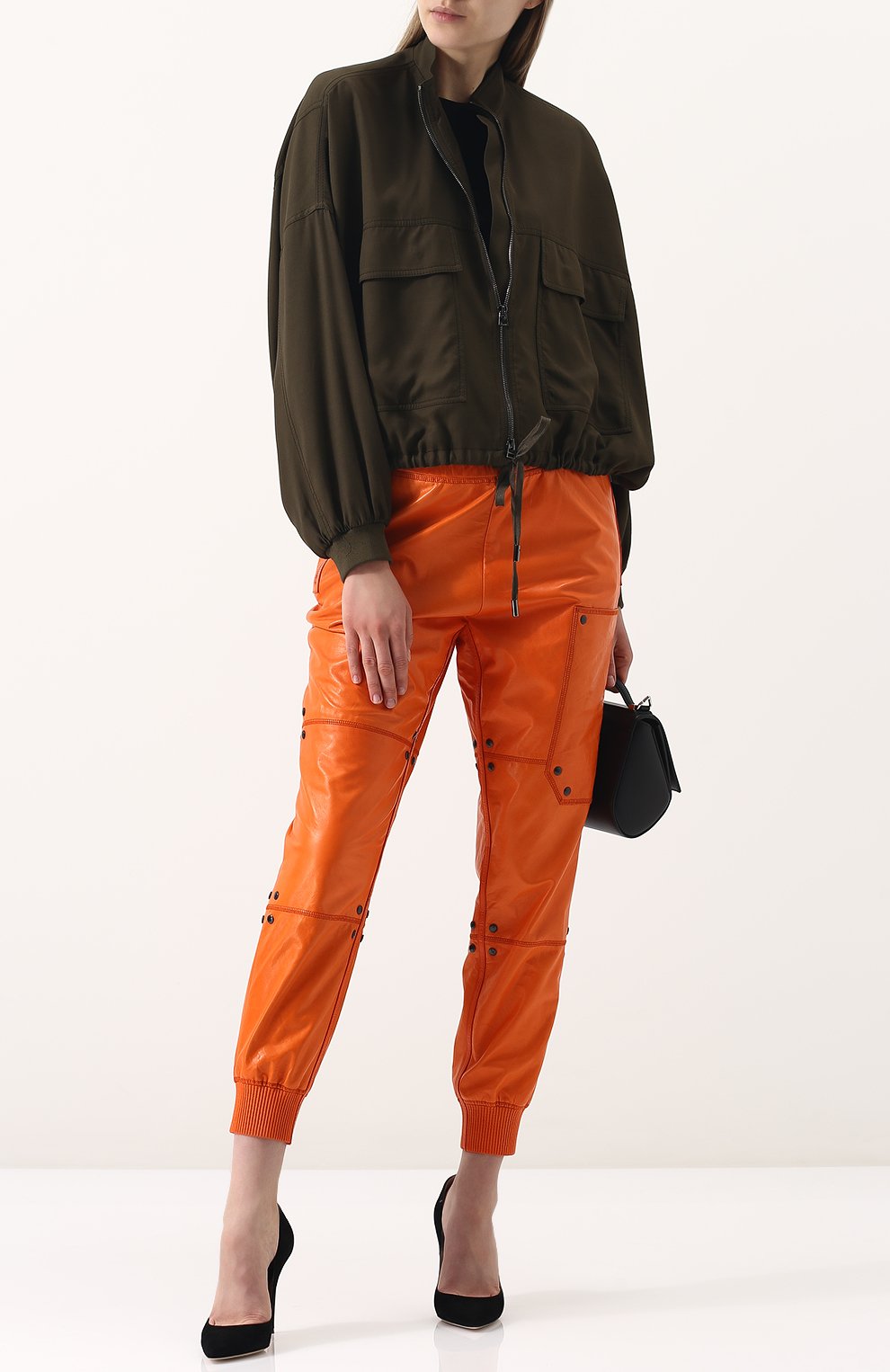 Однотонные кожаные джоггеры TOM FORD, арт. PAL642-LEX182, фото 2