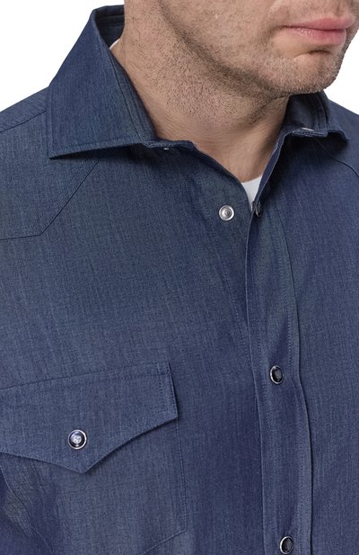 Хлопковая рубашка MARCO PESCAROLO, арт. RIB0T/53J03, фото 5