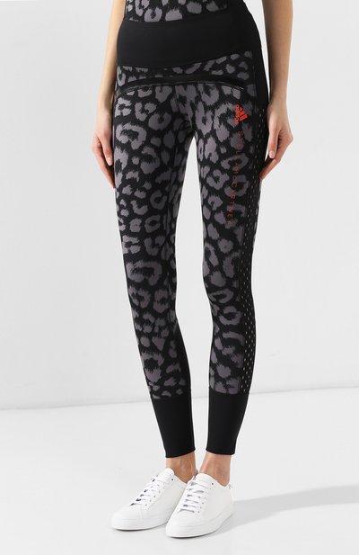 Легинсы с принтом ADIDAS BY STELLA MCCARTNEY черного цвета по цене 7255 руб., арт. DT9388, фото 3 Легинсы с принтом ADIDAS BY STELLA MCCARTNEY, арт. DT9388, фото 3
