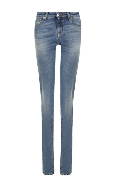 Джинсы прямого кроя с потертостями ROBERTO CAVALLI, арт. FQJ218/DS002, фото 1