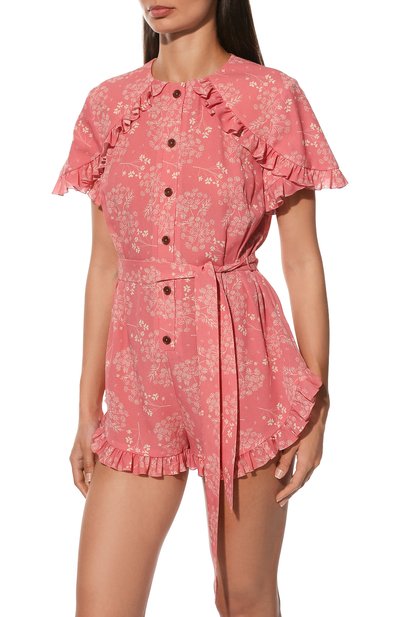 Шелковый комбинезон ULYANA SERGEENKO розового цвета по цене 180000 руб., арт. JST001SS22Ornella (0067т22), фото 3 Шелковый комбинезон ULYANA SERGEENKO, арт. JST001SS22Ornella (0067т22), фото 3