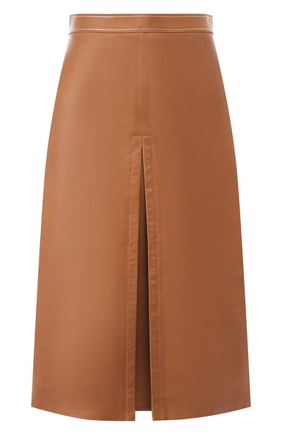 Женская кожаная юбка BURBERRY, арт. 4560908
