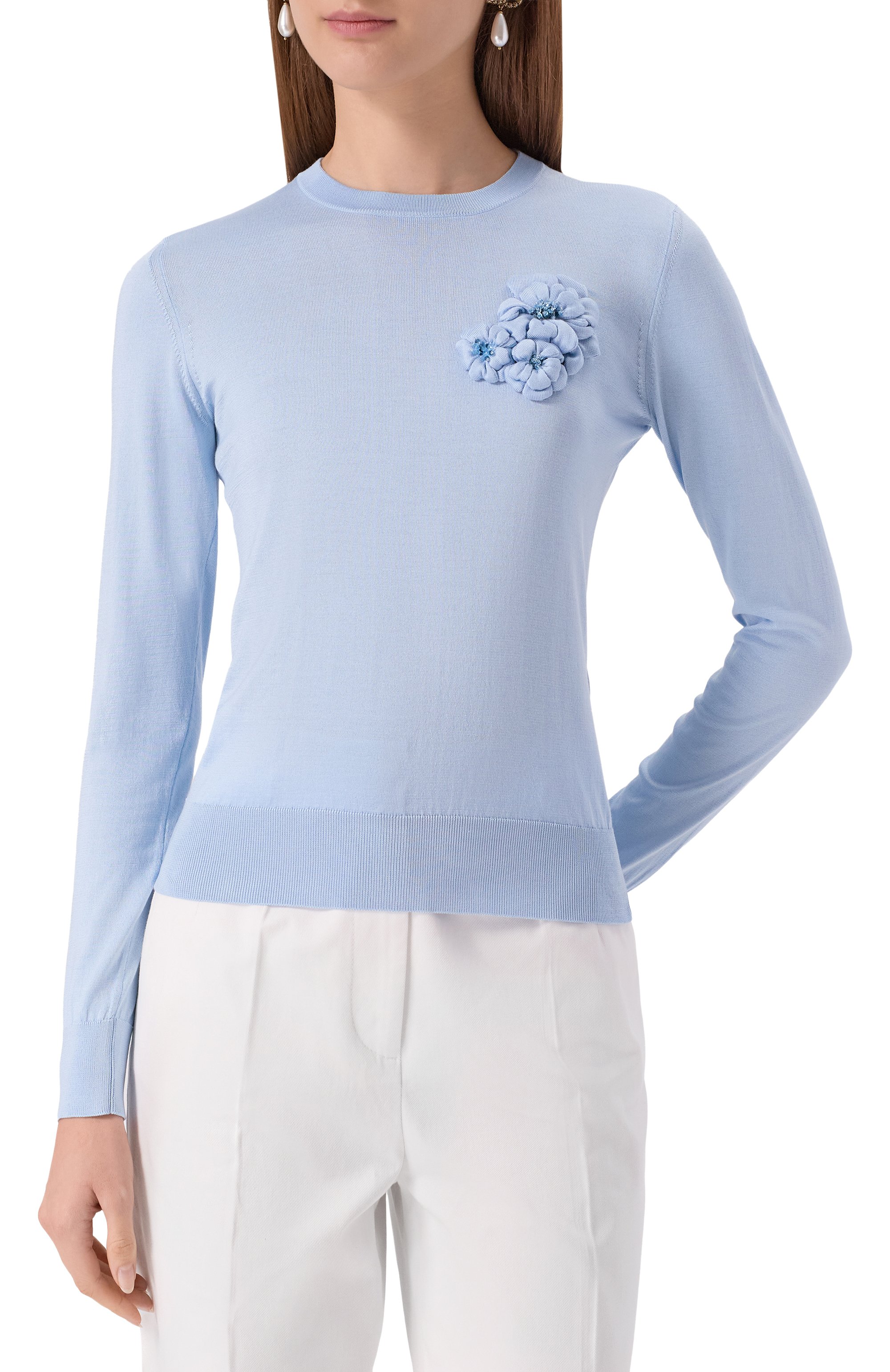 Шелковый пуловер DOLCE & GABBANA, арт. FXX48Z/JBS01, фото 3