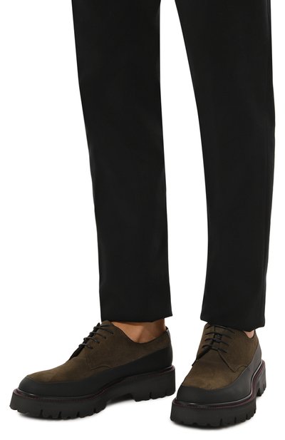 Замшевые дерби KITON, арт. USSA194N0112504, фото 3