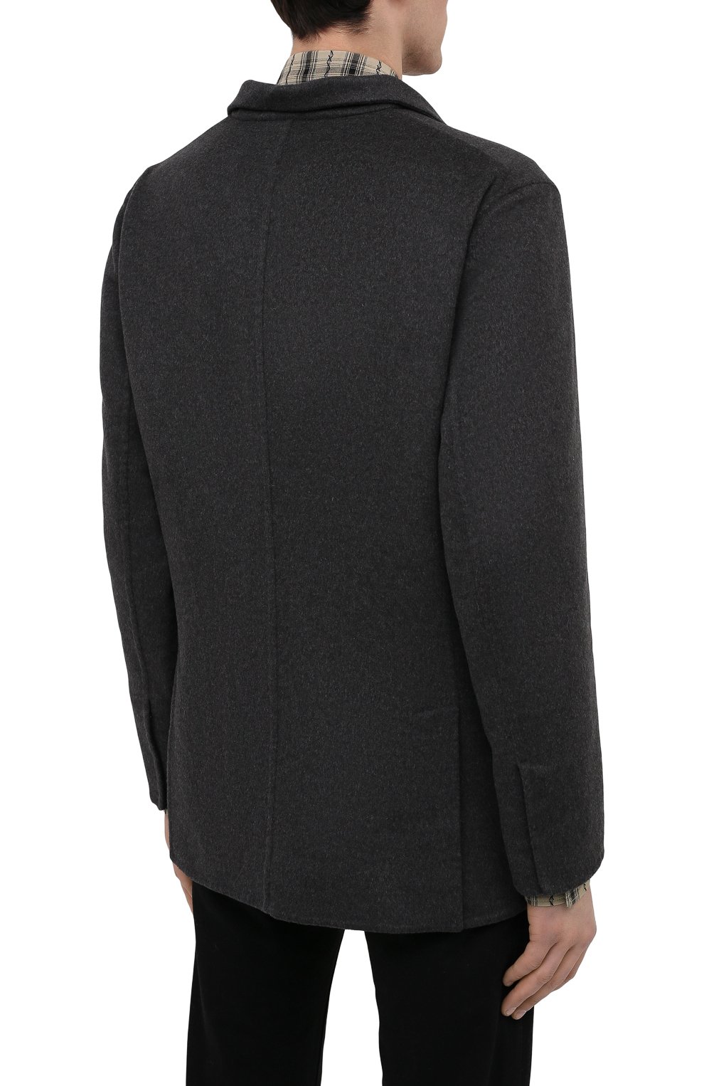 Пальто из шерсти викуньи BRUNELLO CUCINELLI темно-серого цвета по цене 2415000 руб., арт. MB4659923/VVIC, фото 4 Пальто из шерсти викуньи BRUNELLO CUCINELLI, арт. MB4659923/VVIC, фото 4