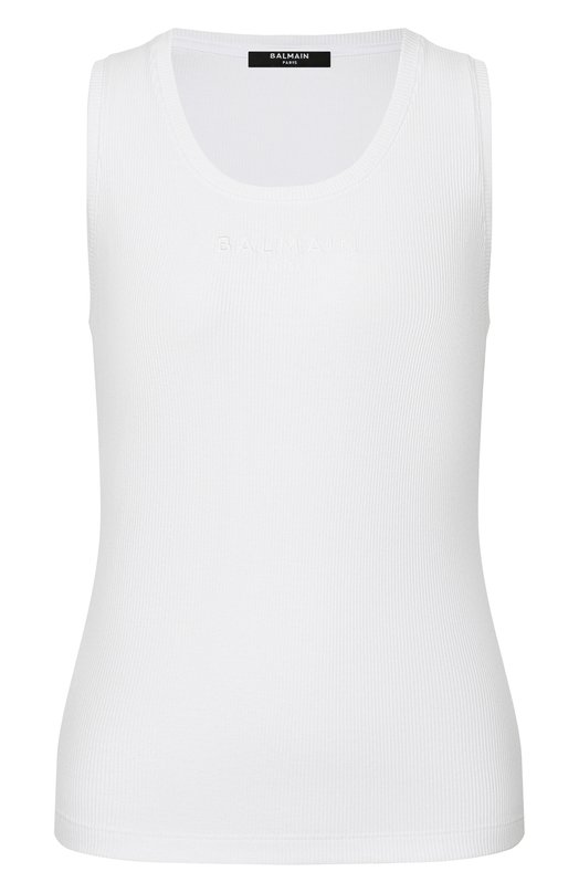 Хлопковая майка Balmain GF0EB075/BD10 Белый GF0EB075/BD10