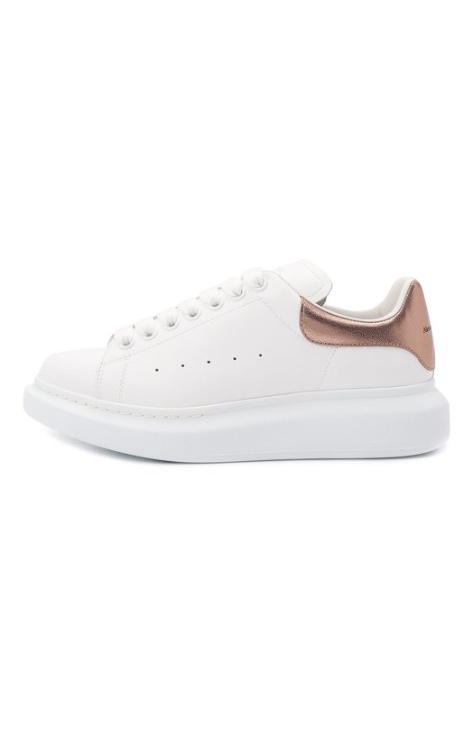 Кожаные кеды Oversized Alexander McQueen 553770/WHFBU Белый  553770/WHFBU Фото 3