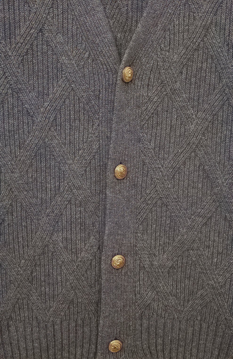 Кардиган из шерсти и кашемира BALMAIN, арт. BV9P90, фото 3