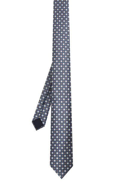 Шелковый галстук CORNELIANI синего цвета по цене 17450 руб., арт. 87U306-1120327/00, фото 2 Шелковый галстук CORNELIANI, арт. 87U306-1120327/00, фото 2