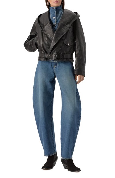 Джинсы ALAIA голубого цвета по цене 161000 руб., арт. AA9P0176T536A, фото 2 Джинсы ALAIA, арт. AA9P0176T536A, фото 2