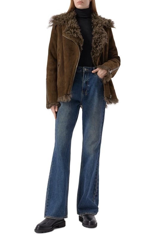 Дубленка из овчины Maslov WS234 Хаки  WS234 Фото 2