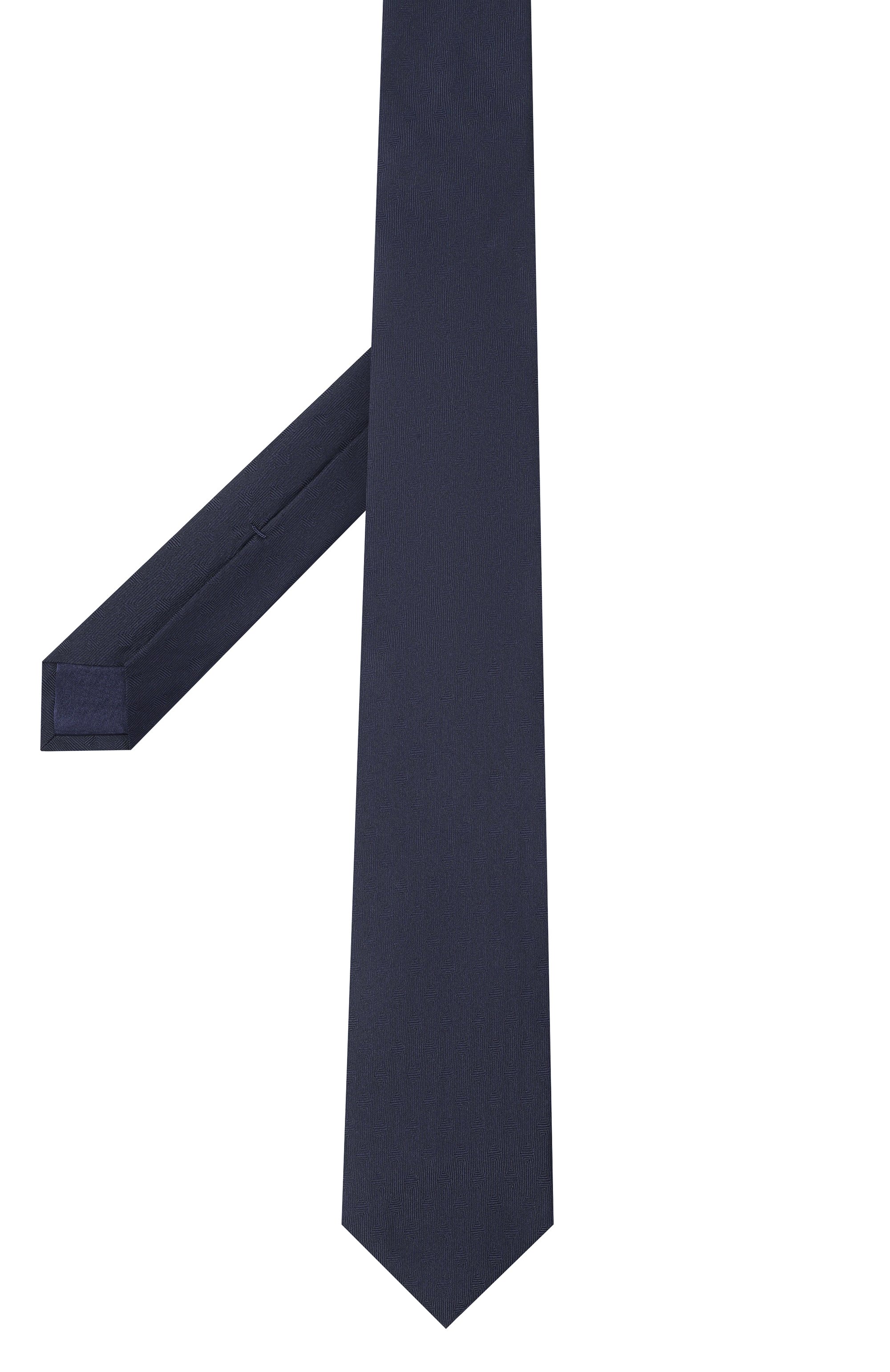 Шелковый галстук ZILLI темно-синего цвета по цене 38600 руб., арт. CRAV02M0600VMSE00, фото 3 Шелковый галстук ZILLI, арт. CRAV02M0600VMSE00, фото 3