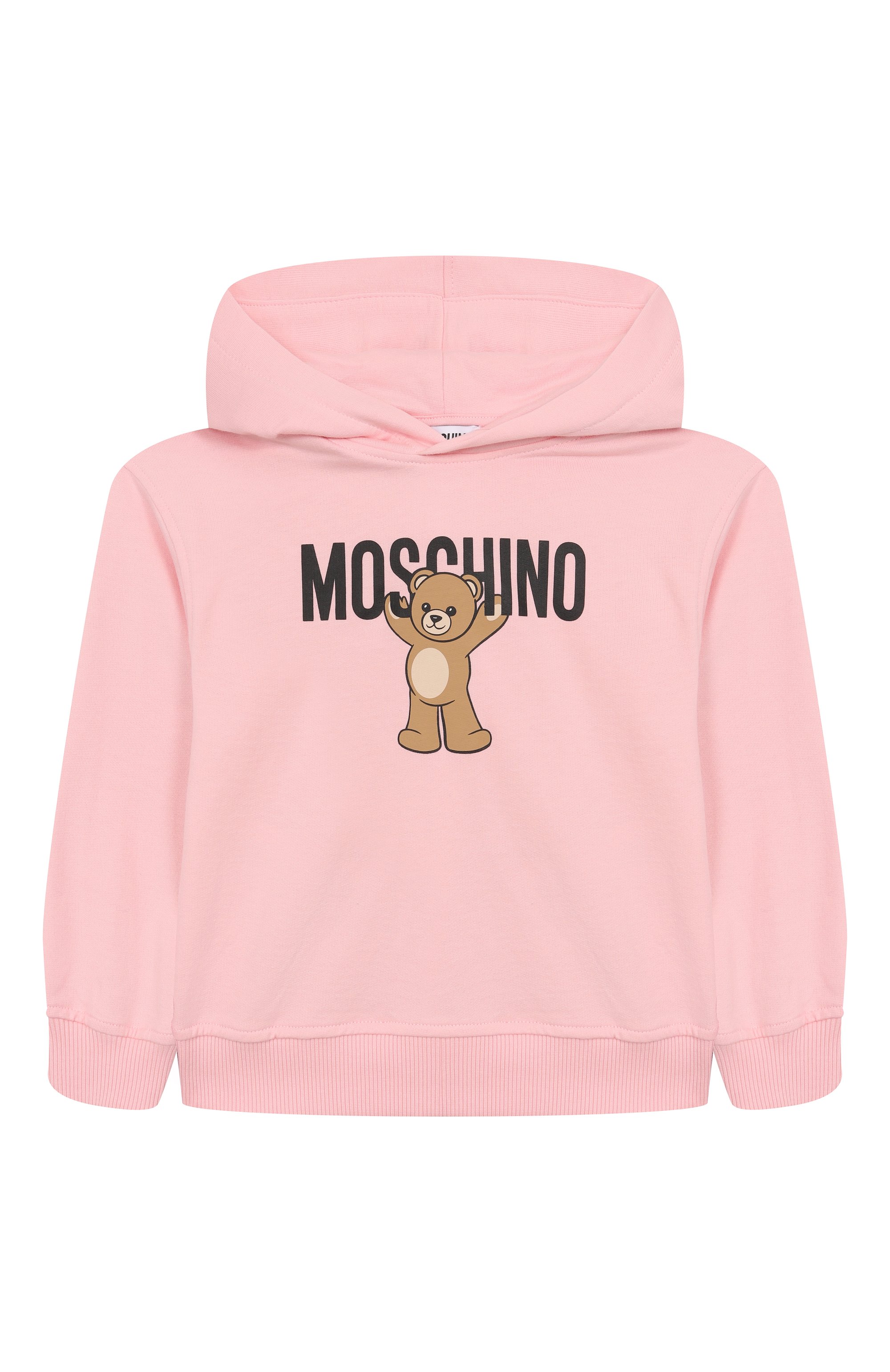 Комплект из худи и брюк MOSCHINO светло-розового цвета по цене 24900 руб., арт. HUK04A/LCA40/4-8, фото 2 Комплект из худи и брюк MOSCHINO, арт. HUK04A/LCA40/4-8, фото 2