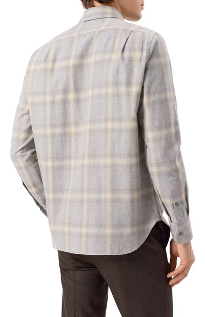 Хлопковая рубашка ZILLI, арт. SP0R01M012360080Q, фото 4