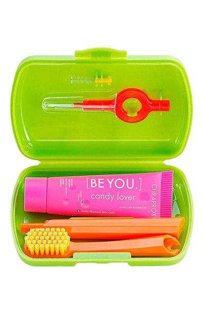Женское дорожный набор be you зеленом боксе CURAPROX, арт. 7612412429916