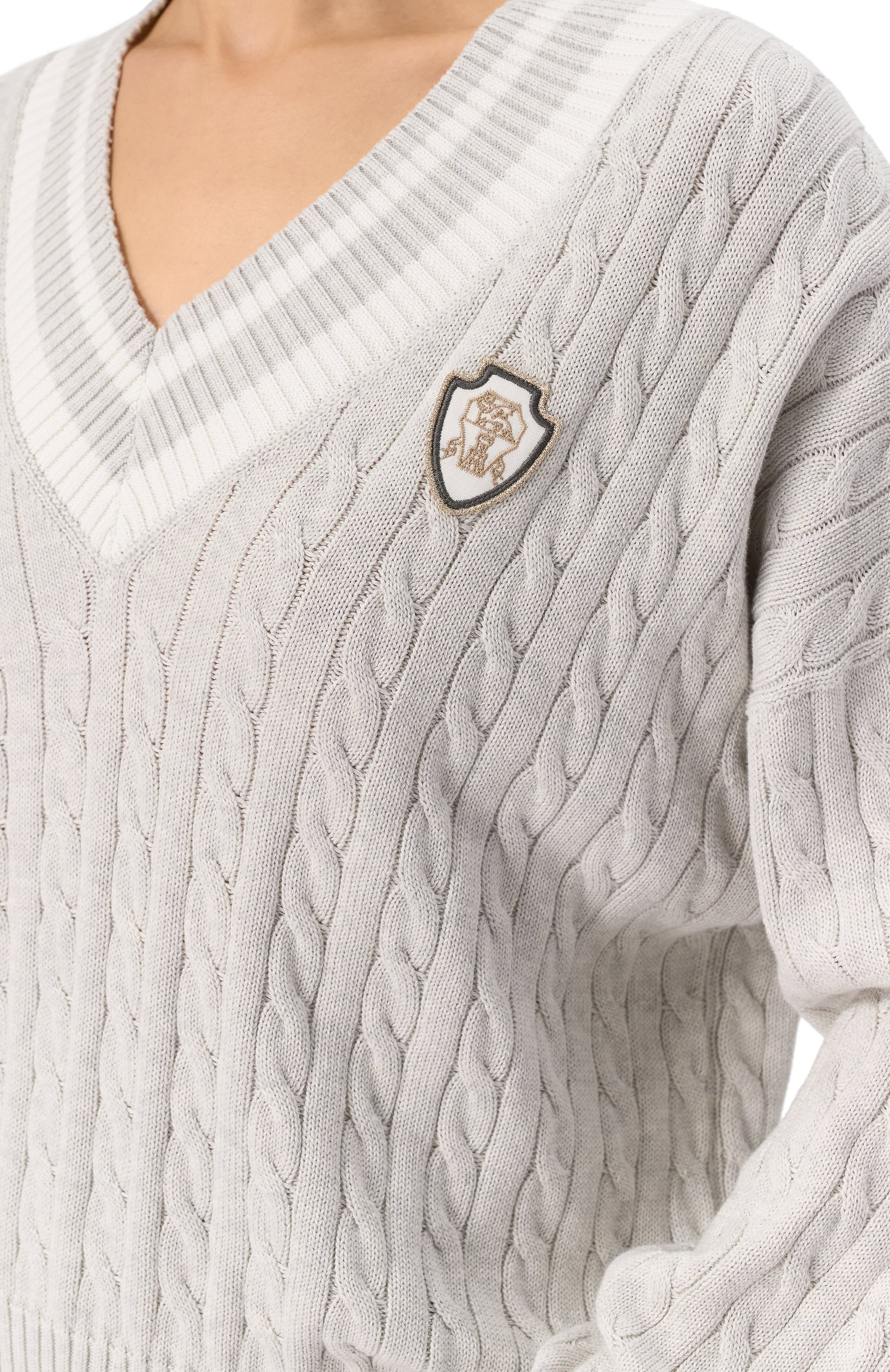 Хлопковый свитер BRUNELLO CUCINELLI, арт. M19756512, фото 5