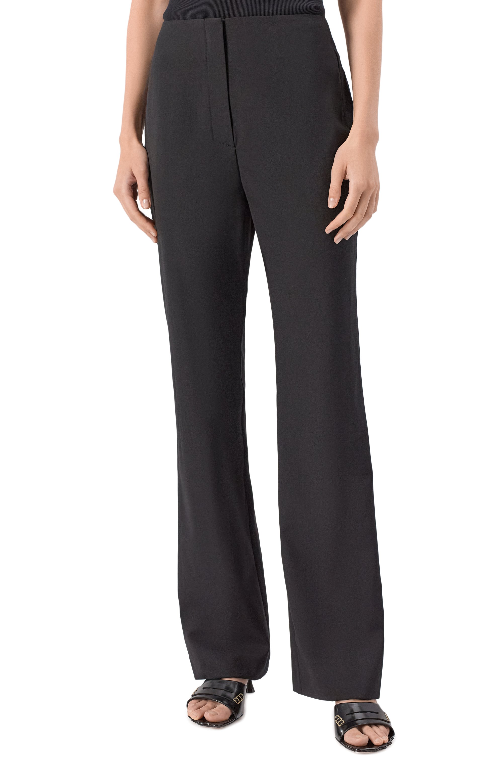 Брюки NANUSHKA черного цвета по цене 69900 руб., арт. NW25SSPA25499, фото 3 Брюки NANUSHKA, арт. NW25SSPA25499, фото 3