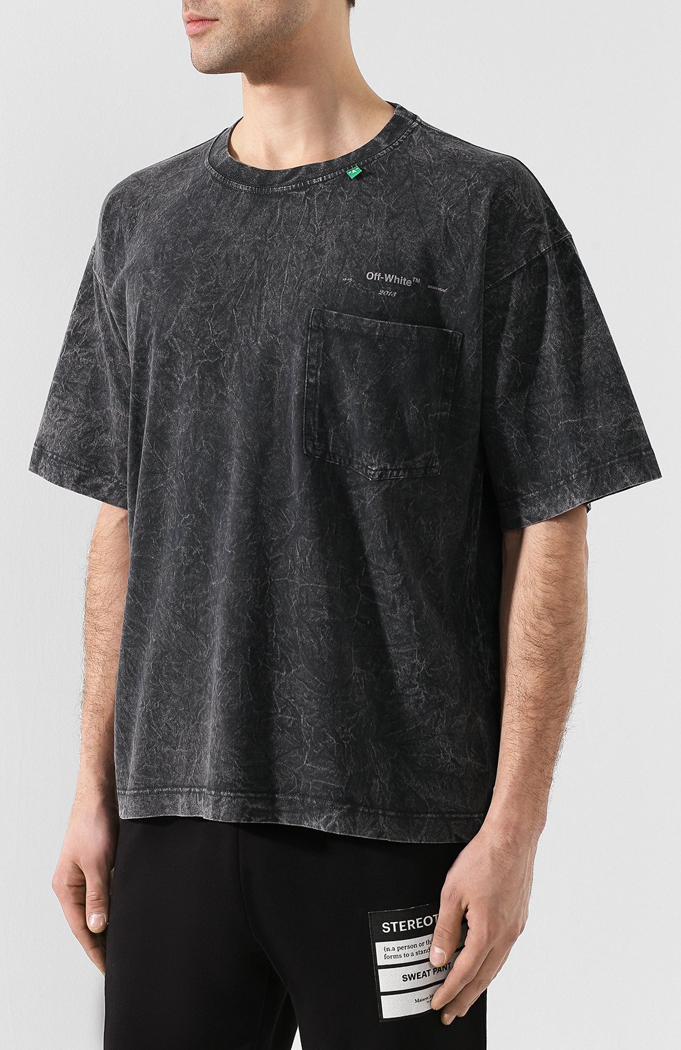 Хлопковая футболка OFF-WHITE, арт. 0MAA054R191850210800, фото 3