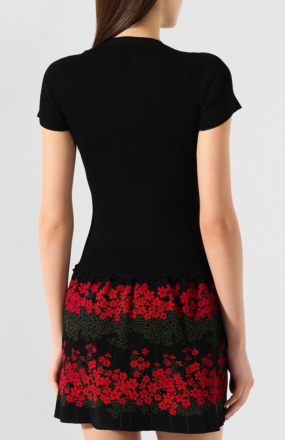 Платье из вискозы REDVALENTINO черного цвета по цене 35300 руб., арт. SR3KDA76/4GD, фото 4 Платье из вискозы REDVALENTINO, арт. SR3KDA76/4GD, фото 4