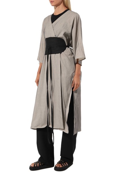 Туника изо льна и хлопка MIDGARD PARIS темно-бежевого цвета по цене 65000 руб., арт. B4802, фото 3 Туника изо льна и хлопка MIDGARD PARIS, арт. B4802, фото 3