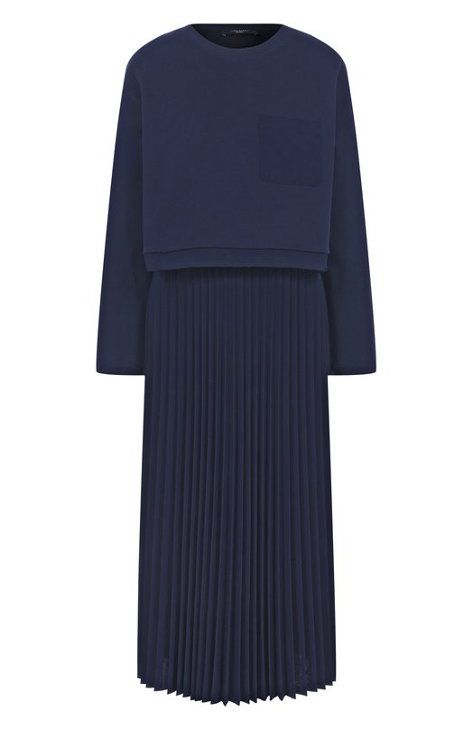 Комбинированное платье Weekend Max Mara SCAT0LA Синий SCAT0LA