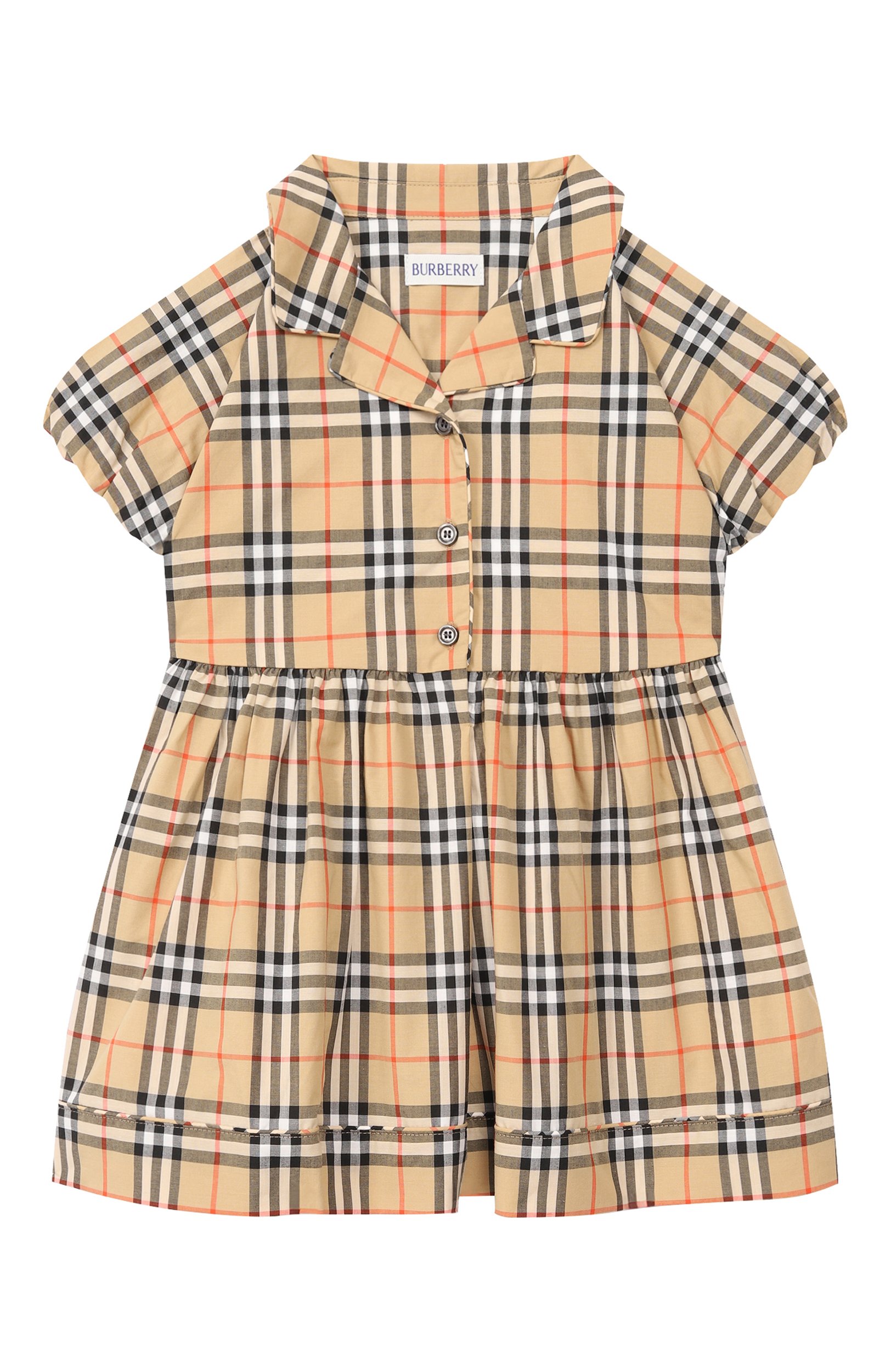 Комплект из платья и шорт BURBERRY бежевого цвета по цене 43350 руб., арт. 8126411, фото 2 Комплект из платья и шорт BURBERRY, арт. 8126411, фото 2