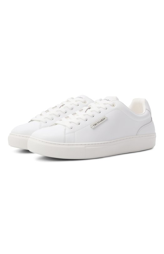 Кожаные кеды Trussardi N029S001055N Белый N029S001055N