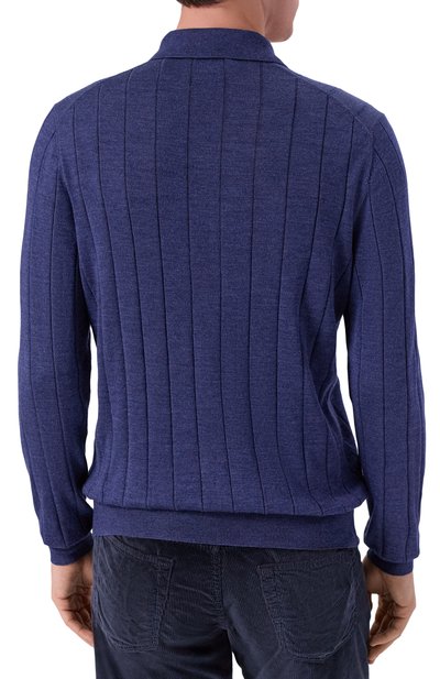 Поло из шерсти и шелка GRAN SASSO, арт. 57137/13118, фото 4