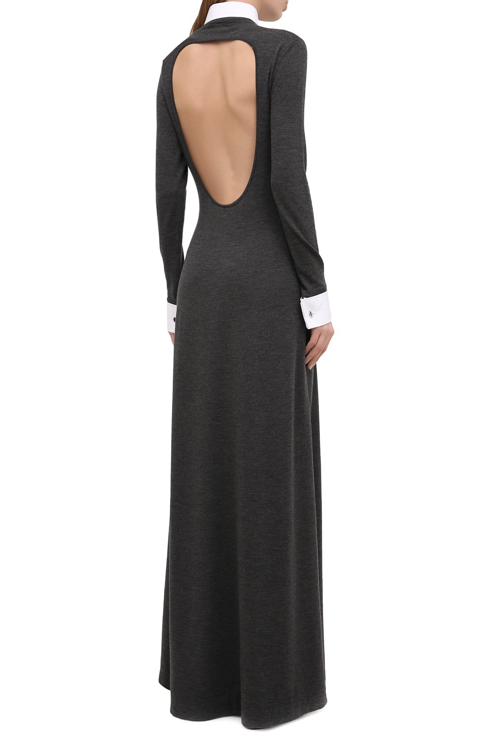 Шерстяное платье RALPH LAUREN серого цвета по цене 329500 руб., арт. 290823940, фото 4 Шерстяное платье RALPH LAUREN, арт. 290823940, фото 4