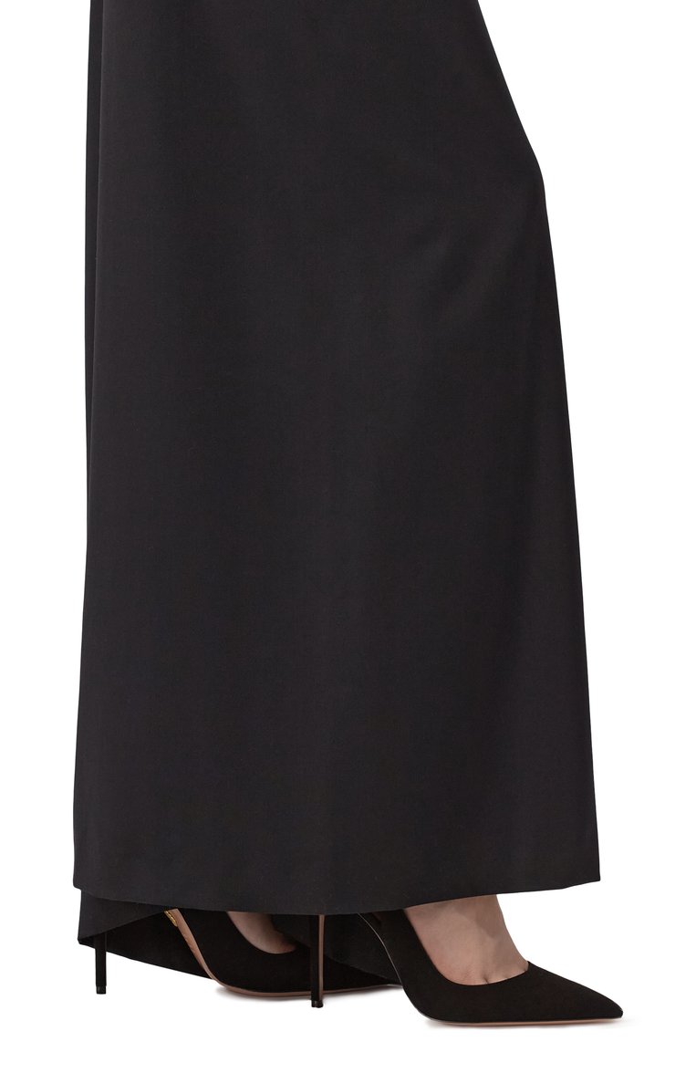 Женские замшевые туфли bow tie 105 AQUAZZURA черного цвета, арт. DENHIGP0-SUE-F00 | Фото 3 (Подошва: Плоская; Материал внешний: Натуральная кожа, Замша; Материал внутренний: Натуральная кожа; Каблук высота: Высокий; Материал сплава: Проставлено; Драгоценные камни: Проставлено; Каблук тип: Шпилька)