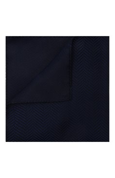 Мужской шелковый платок GIORGIO ARMANI темно-синего цвета, арт. 360023/4F928 | Фото 1 (Нос: Не проставлено; Материал: Шелк, Текстиль)
