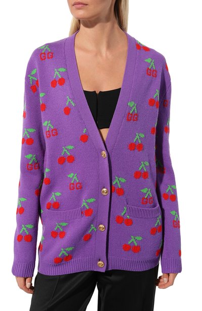 Шерстяной кардиган GUCCI, арт. 579932 XKAWB, фото 3