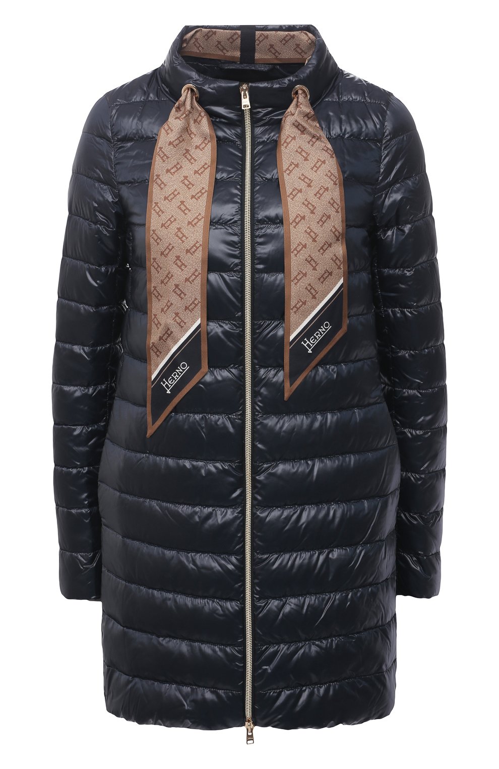 Пуховая куртка HERNO темно-синего цвета по цене 68000 руб., арт. PI1267D/12017, фото 1 Пуховая куртка HERNO, арт. PI1267D/12017, фото 1