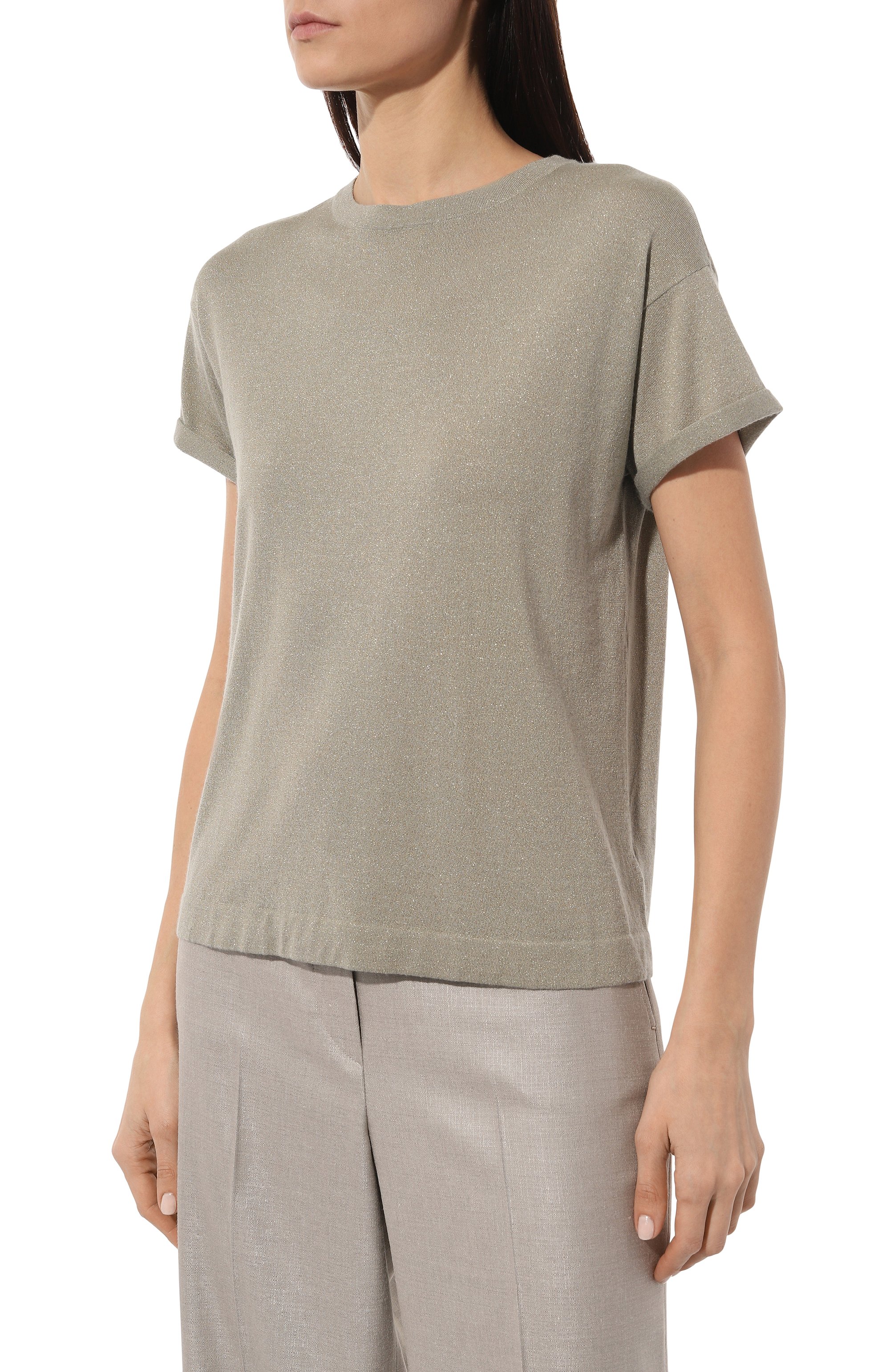 Пуловер из кашемира и шелка BRUNELLO CUCINELLI, арт. M41810000, фото 3