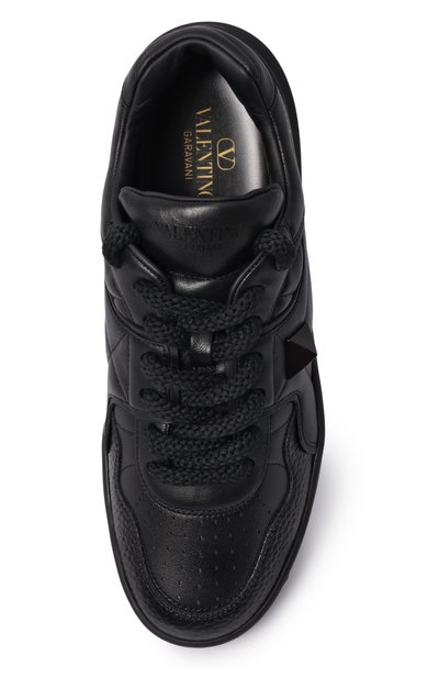 Кожаные кеды one stud xl VALENTINO черного цвета по цене 117500 руб., арт. 9Y2S0G37/XTM, фото 5 Кожаные кеды one stud xl VALENTINO, арт. 9Y2S0G37/XTM, фото 5