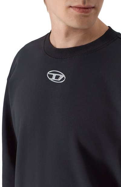 Хлопковый свитшот DIESEL, арт. A20446/0BKBW, фото 5